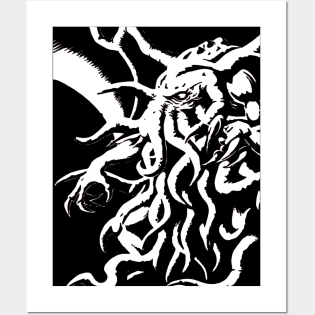 Cthulhu Lovecraft Wall Art by OtakuPapercraft